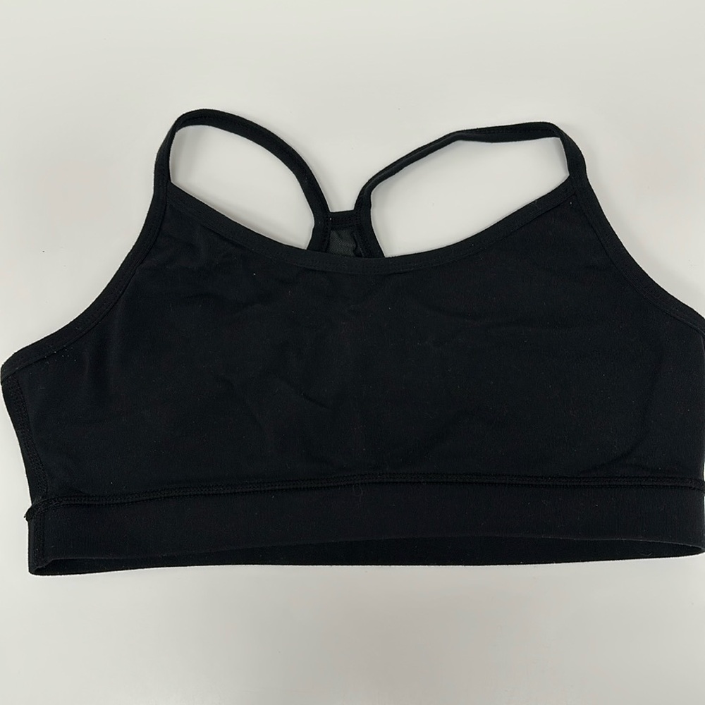 Lululemon fly y bra black with mesh back PTP 15